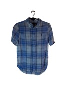 Koszula w kratkę Ralph Lauren niebieska logo S