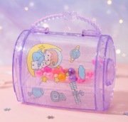 Koraliki zestaw skrzyneczka prezent dla dziecka skrzynia skarbów 