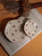Rosenthal Viktoria porcelana śniadaniowy deserowy talerz spodek trio