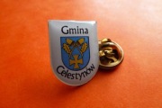 Celestynów Pow. Otwock  wersja 3. Herb pin przypinka 
