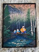 Plakat w Ramce Dragon Ball Trening z Genialnym Żółwiem Japoński Drzeworyt