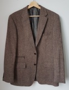 Marynarka Franco Feruzzi 100% wełna XL XXL brązowa