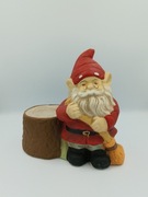 Świąteczny wazon, świecznik / osłonka ze skrzatem 