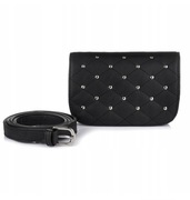 NOWA! Elegancka saszetka czarna na biodro z metką!