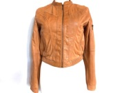 Kurtka brąz SKÓRA Bomberka r. 36/38 damska Bershka NOWA
