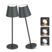 Aipsun 2 sztuki ściemnialnej lampy stołowej LED