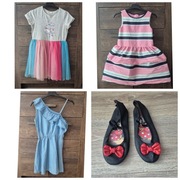 Mega paka ubrań dla dziewczynki 43 sztuki H&M House Primark Adidas r. 134