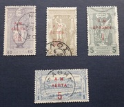 Grecja 1900 kasowane Mi119-121