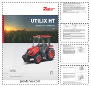 Zetor Utilix HT 45 55 Tractors Operator Manual Instrukcja Obsługi DTR