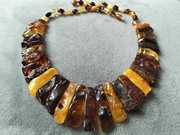 Kleopatra bursztynowa korale naszyjnik naturalny piękny bursztyn 