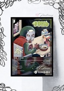 MF DOOM Mm Food album a3 w ramce obraz poster rap