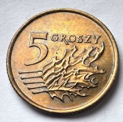 5 groszy 1991 , Polska