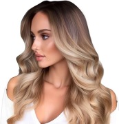 Naturalna peruka damska, blond