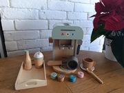Drewniany ekspres do kawy dla dzieci – barista, kawiarnia Montessori