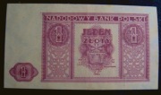 1zł 1946r bez serii i numeracji. UNC-.
