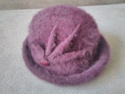 CZAPKA DAMSKA KAPELUSZ DAMSKI FIOLET 55