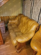 Dębowy komplet wypoczynkowy - używany