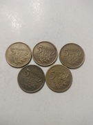 5x - 5 groszy 1990r.