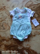 Zestaw, dziewczynka r.80, body, spodenki, Disney 