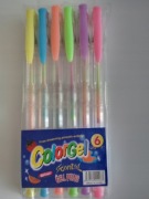 DŁUGOPISY ŻELOWE COLORGEL - 6 SZTUK
