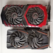 2x karta graficzna RX 470 8gb + RX 570 8gb na części lub do naprawy 