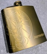Jagermeister piersiówka złota 6 oz stainless steel + gratis