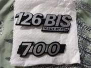 Emblemat emblematy fiat 126p bis 126 700 CC