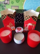 3 SZT NOWE ŚWIĄTECZNE ŚWIECZKI ŚWIECA ZAPACHOWA WESOŁYCH ŚWIĄT NA PREZENT