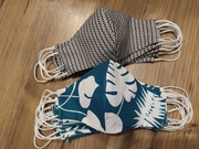 Maseczki bawelniane dwuwarstwowe,profilowane