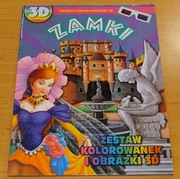 Kolorowanki dla dzieci -  ZAMKI - z obrazkami 3D