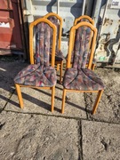 Krzesła drewniane tapicerowane – komplet 4 sztuki