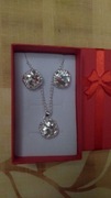 Zestaw biżuterii posrebrzany 