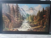 Duzy stary obraz reprodukcja Glassla