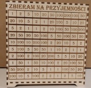Skarbonka wykreślanka - personalizowana 