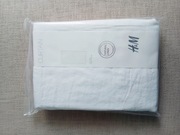 Lniane śnieżnobiałe  zasłony H&M  120x250 len 100%