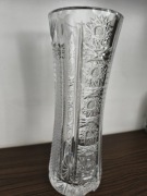 Duży wazon kryształowy ozdobny prl 30cm