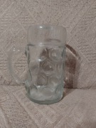 Szklany litrowy kufel