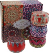 Zestaw świec, naturalny wosk, aromaterapia