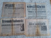 Gazety wojenne - reprinty 27 sztuk