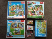 Zestaw puzzli dla dzieci od 3-4 lat, stan idealny