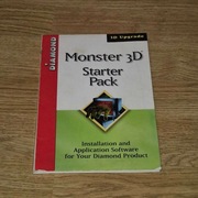 Diamond Monster 3D Starter Pack CD Sterowniki 3dfx Voodoo 1 Retro Unikat