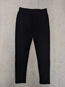 Czarne ocieplane spodnie dresowe dresy legginsy ok. 140 - 146 jak nowe