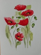 Obrazek - akwarela z makami