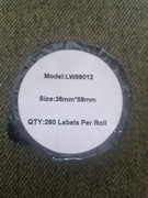 Etykiety do DYMO LW 99012 (S0722400) 36x89 260szt