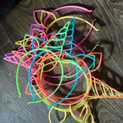 Opaski na włosy dla dzieci 10 szt nowe  jednorożec 