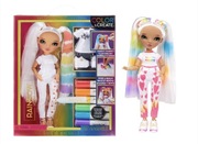 Lalka kreatywna Rainbow High Color & Create do malowania mazakami