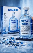 Model kolekcjonerski – Butelka Absolut –  dekoracja klocki konstrukcyjne