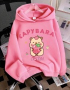 Ciepła bluza kapibara polarek dla dziewczynki  128cm