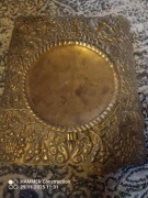 Mosiężne patery ścienne Cepelia vintage PRL 