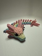 Kolorowy aksolotl axolotl firgurka